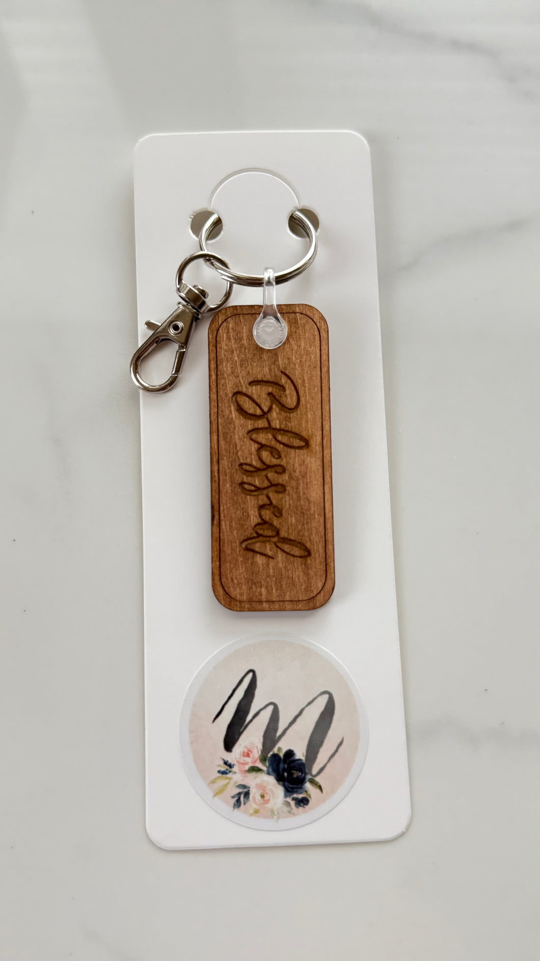 Keychain - Wooden - Blessed
