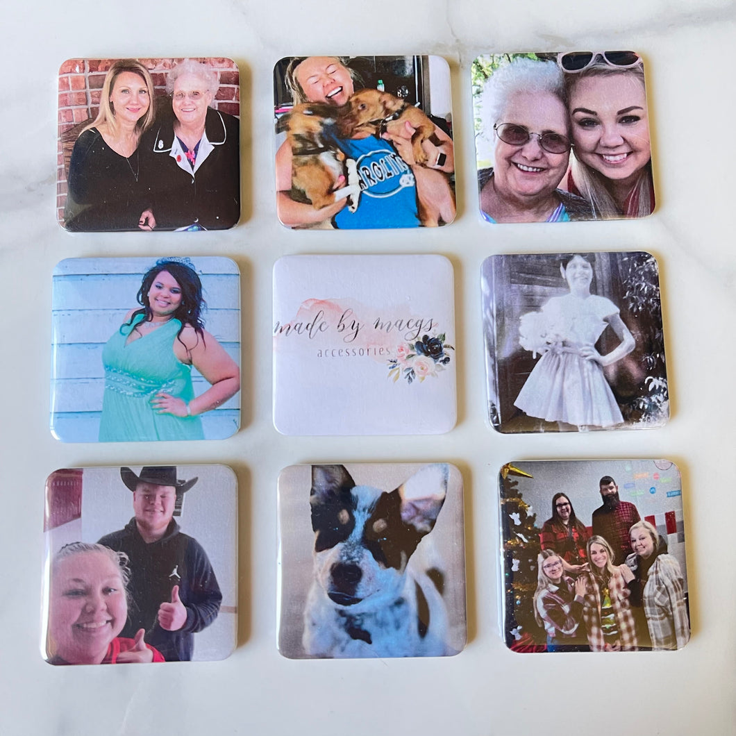 Photo Magnets — email photos WITH order number to madebymaegs@gmail.com