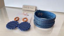 Load image into Gallery viewer, Navy Earring + Bracelet Set
