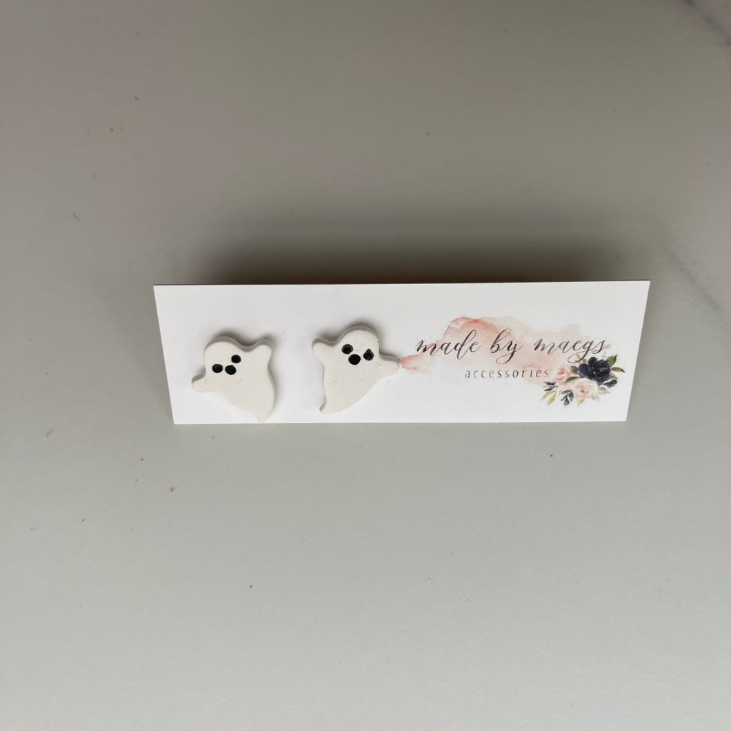 Clay Ghost Studs