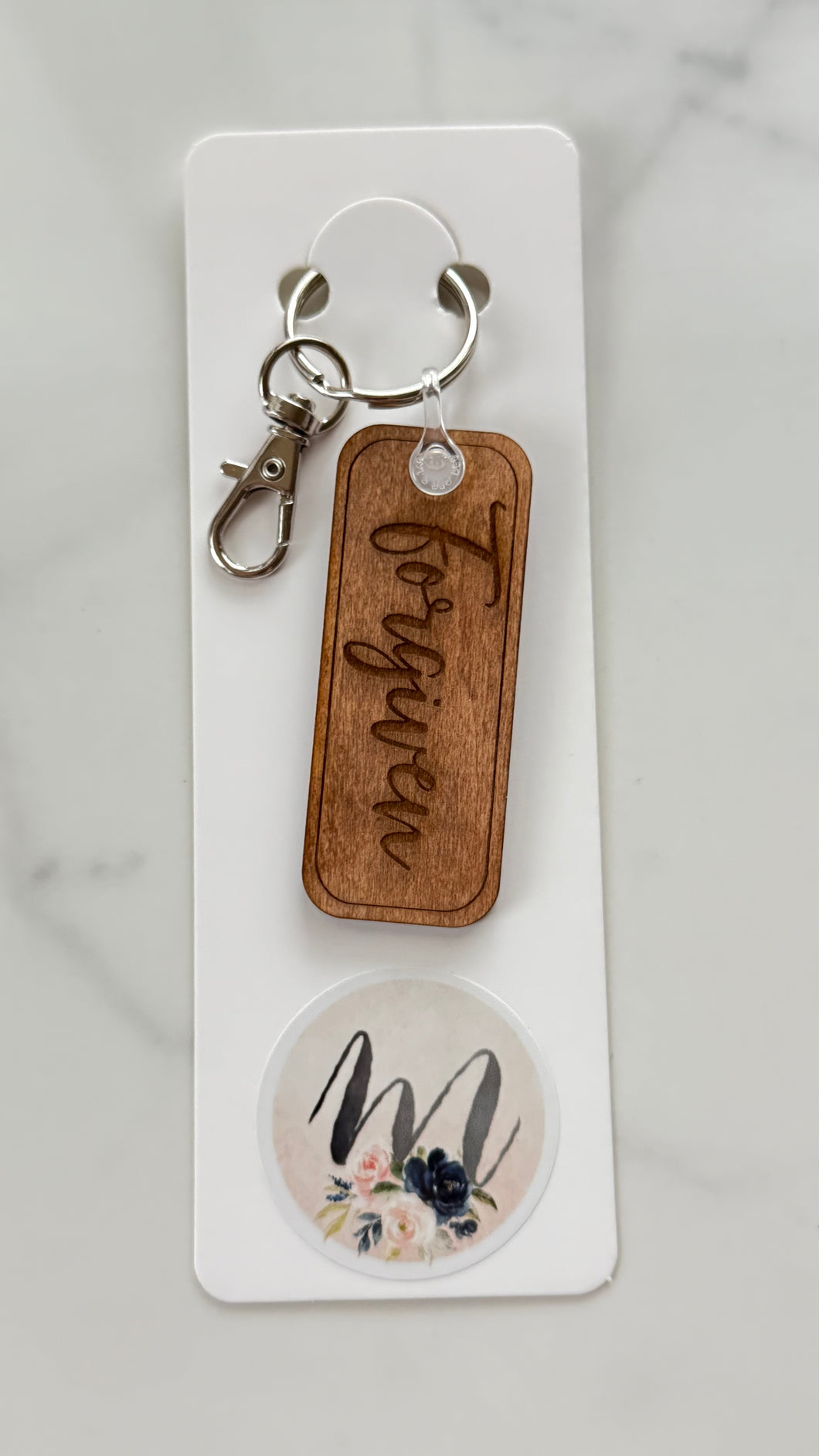 Keychain - Wooden - Forgiven