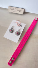 Load image into Gallery viewer, Pink Earring + Bracelet Set
