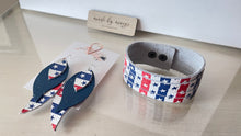 Load image into Gallery viewer, Stars and Stripes Earring + Bracelet Set
