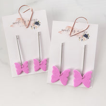 Load image into Gallery viewer, Valentine’s Collection - Butterfly Dangles
