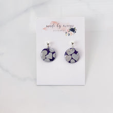 Load image into Gallery viewer, Date Night - Deep Purple + Hearts, Circle Dangles
