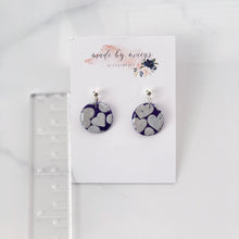 Load image into Gallery viewer, Date Night - Deep Purple + Hearts, Circle Dangles
