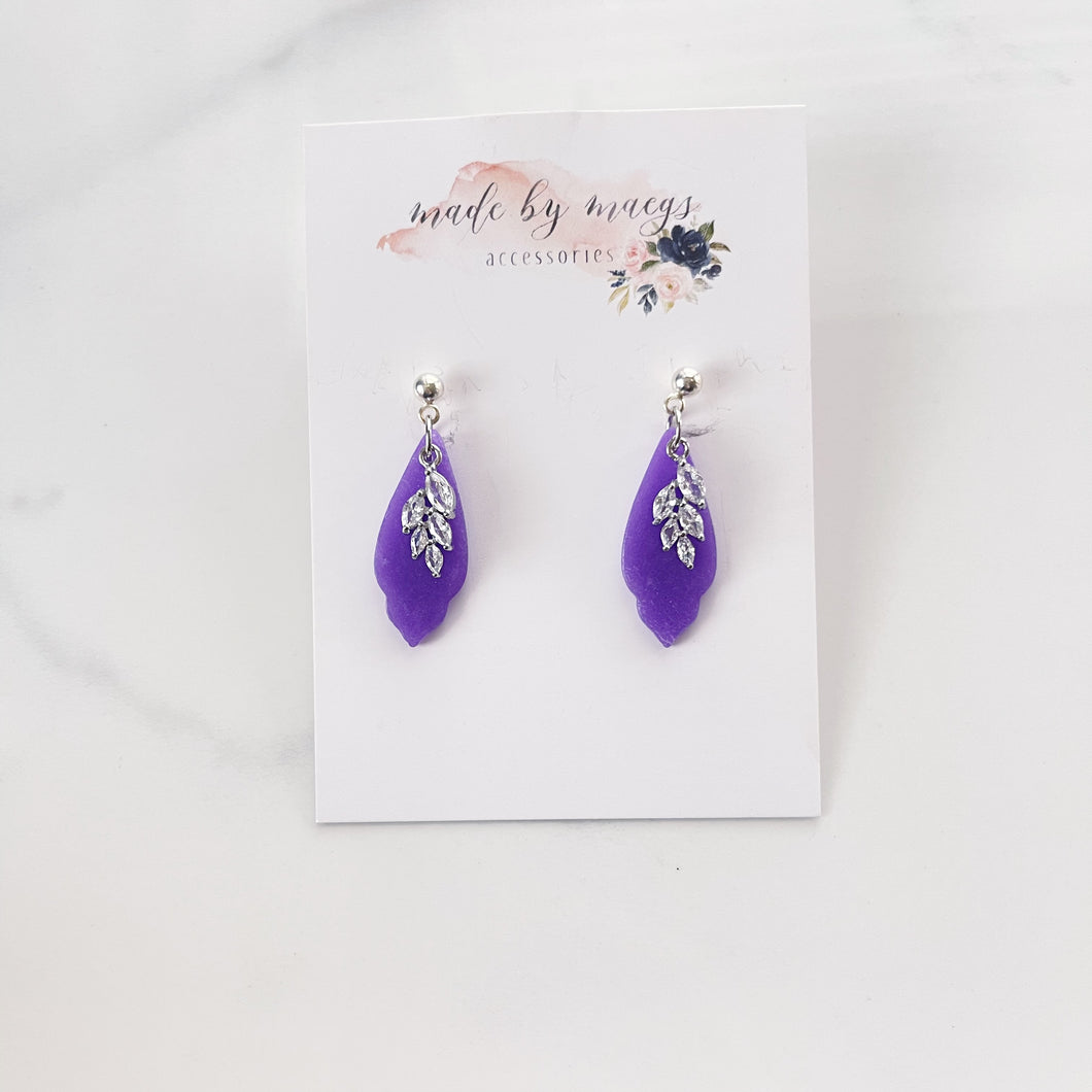 Valentine’s Collection - Translucent Purple Mini Dangles