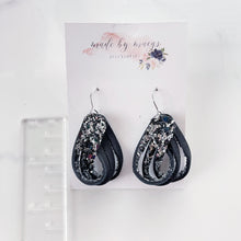 Load image into Gallery viewer, Leather - Glitter Loops - Dangles
