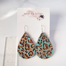 Load image into Gallery viewer, Wooden - Leopard Engraved - Dangles
