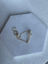 Load image into Gallery viewer, Western Metal - Gold Cross Adjustable Bracelet
