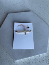 Load image into Gallery viewer, Western Metal - Gold Cross Adjustable Bracelet
