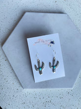Load image into Gallery viewer, Western Metal - Turquoise Cactus
