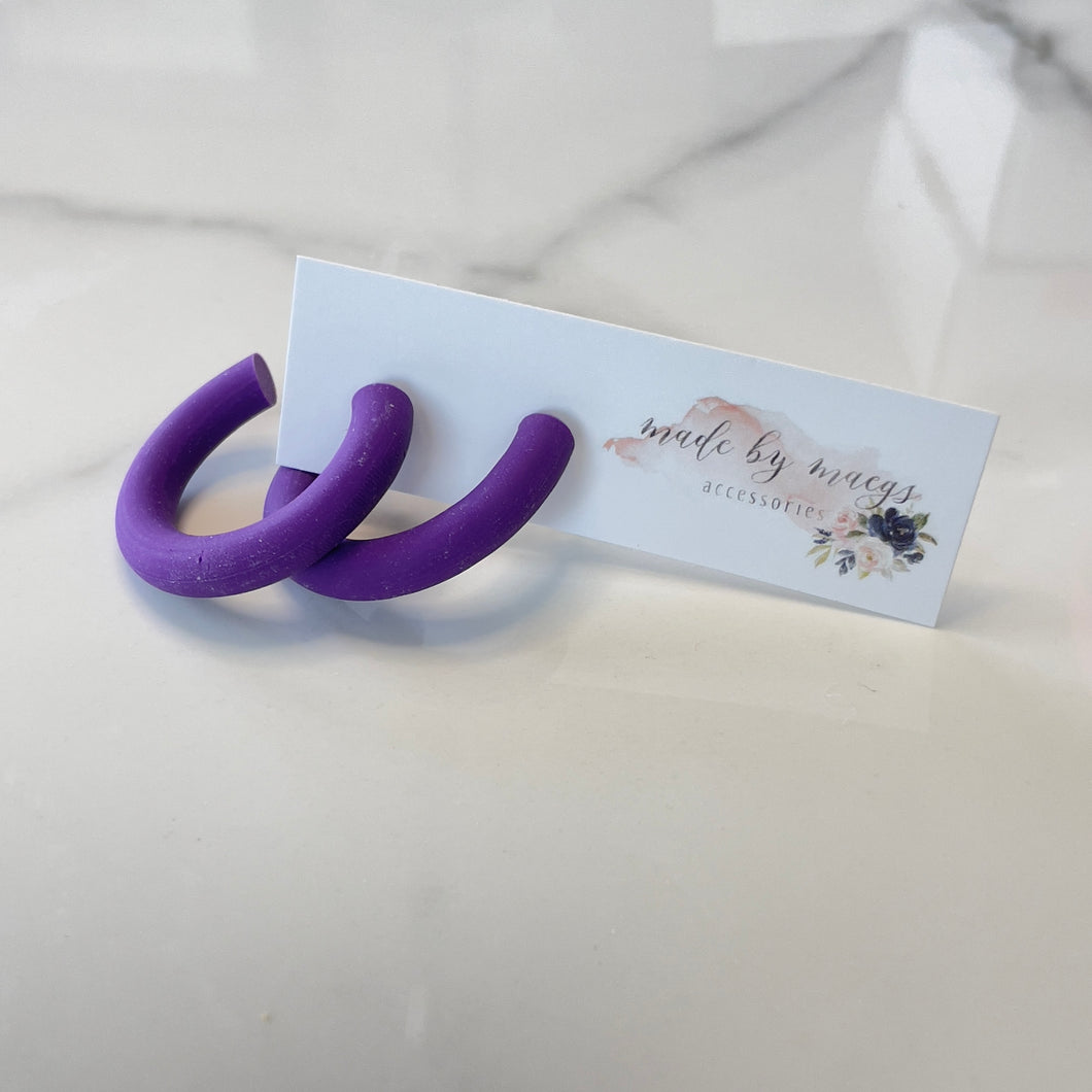 Hoops - 1.5” Royal Purple