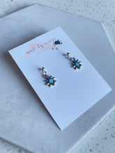 Load image into Gallery viewer, Western Metal - Mini Turquoise Flower

