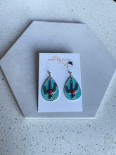 Load image into Gallery viewer, Western Metal - Turquoise Cactus Drops
