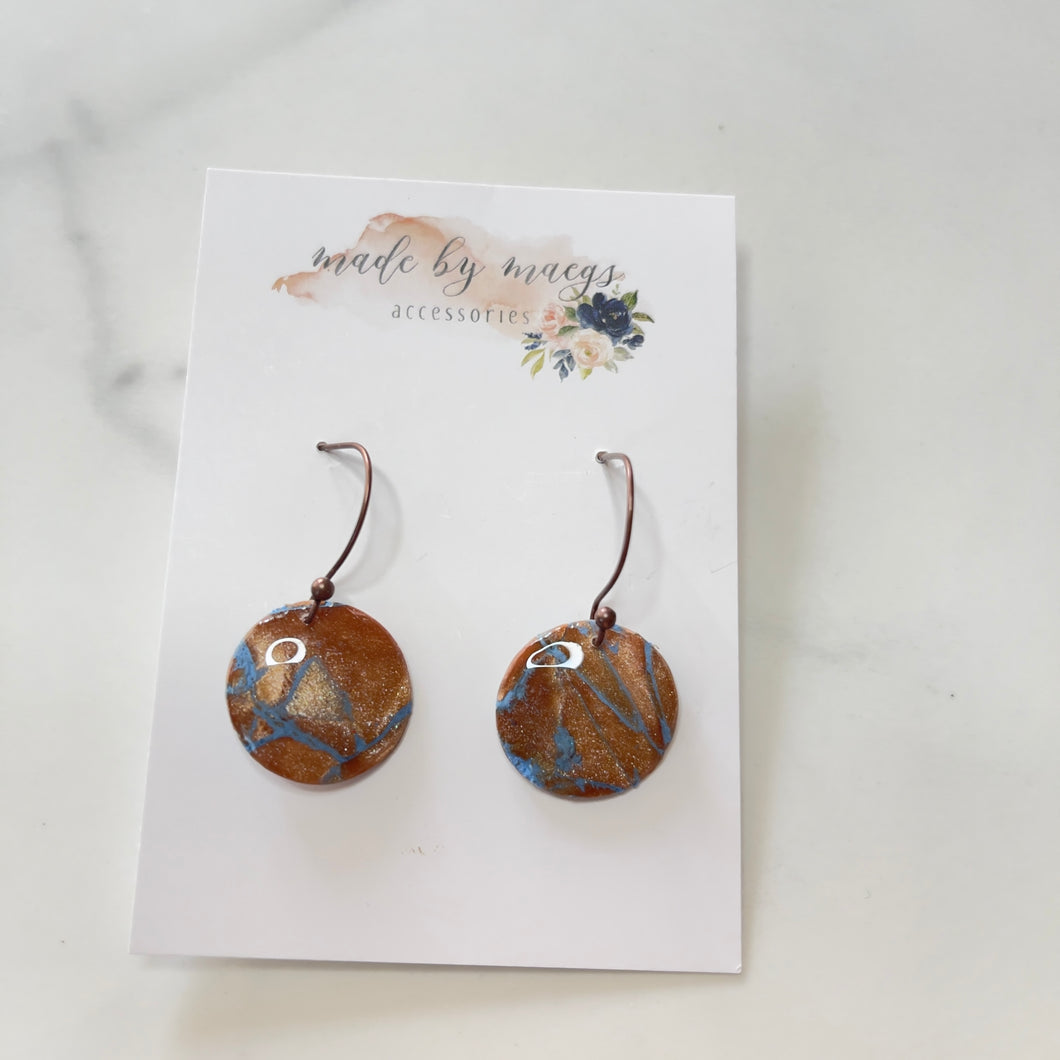 Copper Sea - Circle Dangles